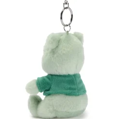 Porte-clés petite peluche Winnie l'Ourson verte, 18 cm