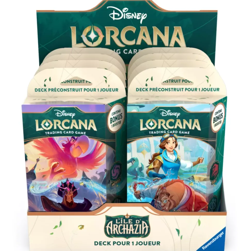 Ravensburger Deck de démarrage B, Rubis et Saphir, série nº 7, jeu de cartes à collectionner Disney Lorcana