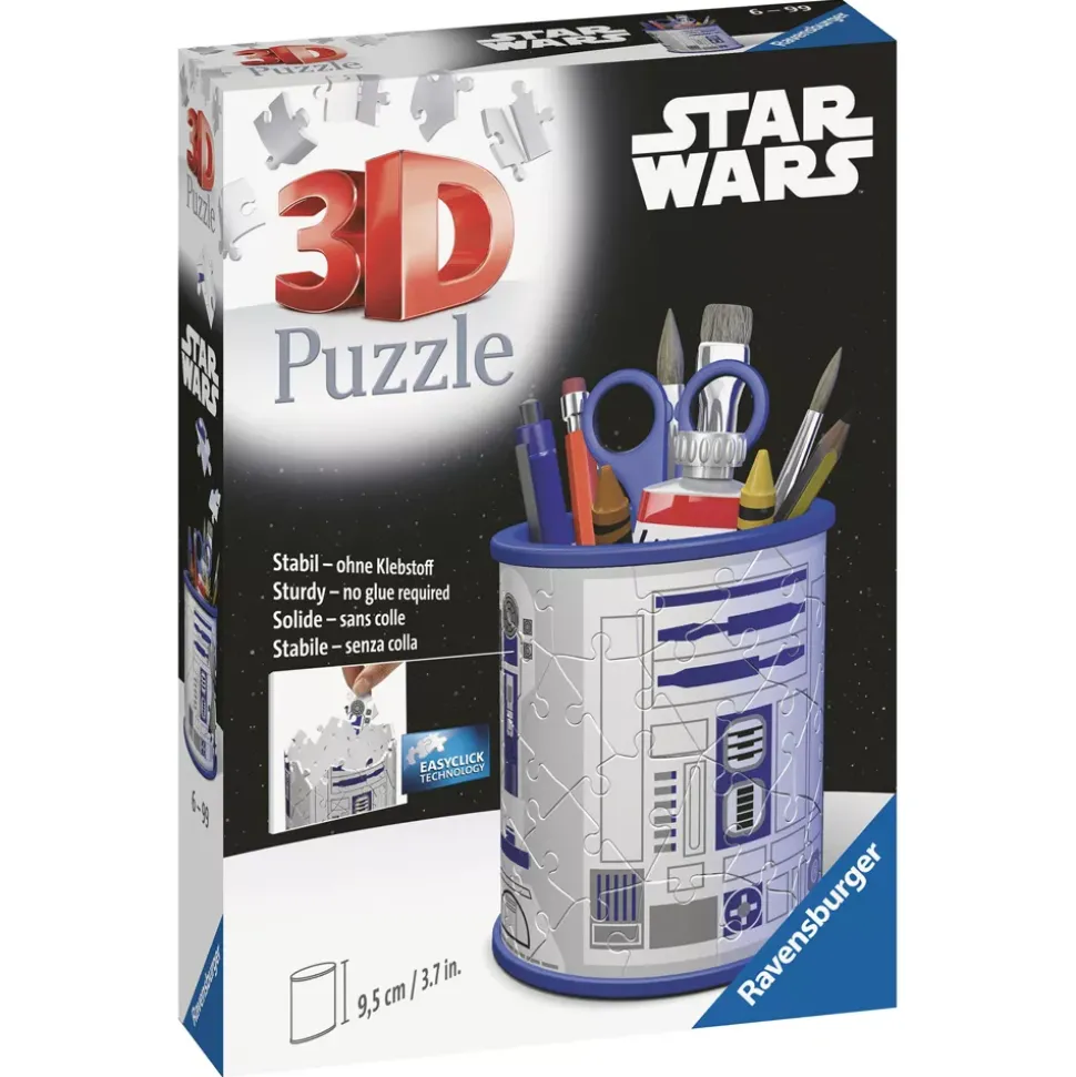 Ravensburger Pot à crayons R2-D2 Puzzle en relief 54 pièces, Star Wars
