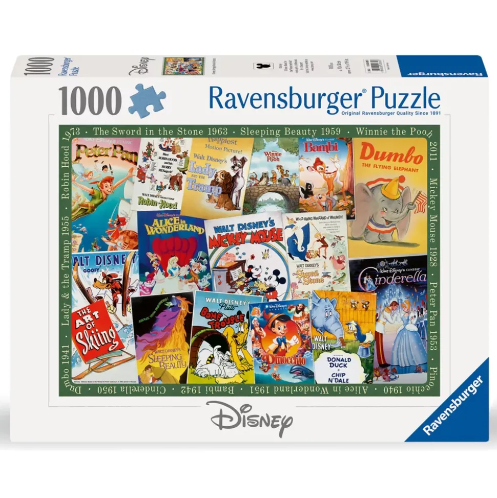 Ravensburger Puzzle Affiches de film Disney vintages 1 000 pièces