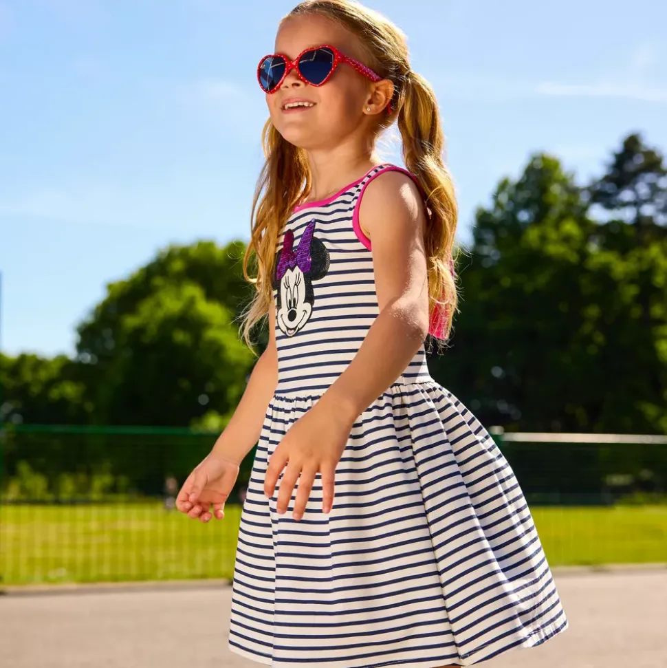 Robe à rayures Minnie pour enfants