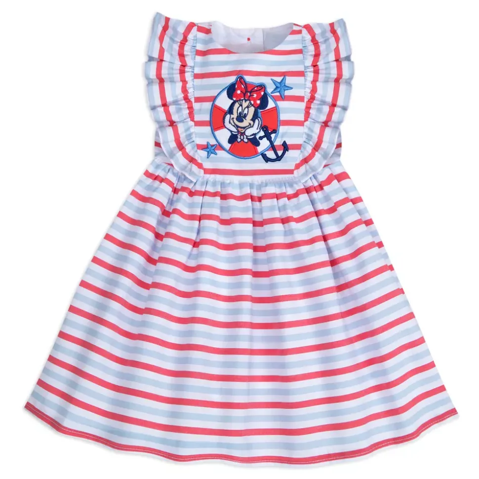 Robe à rayures Minnie pour bébé
