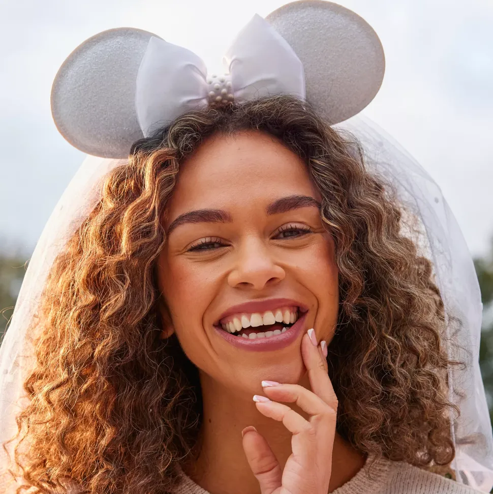Serre-tête à oreilles de Minnie pour mariée