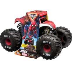 Spinmaster Monster Jam Monster Truck télécommandé Marvel Spider-Man géant, tout-terrain, plus de 60 cm de long, échelle 1:6