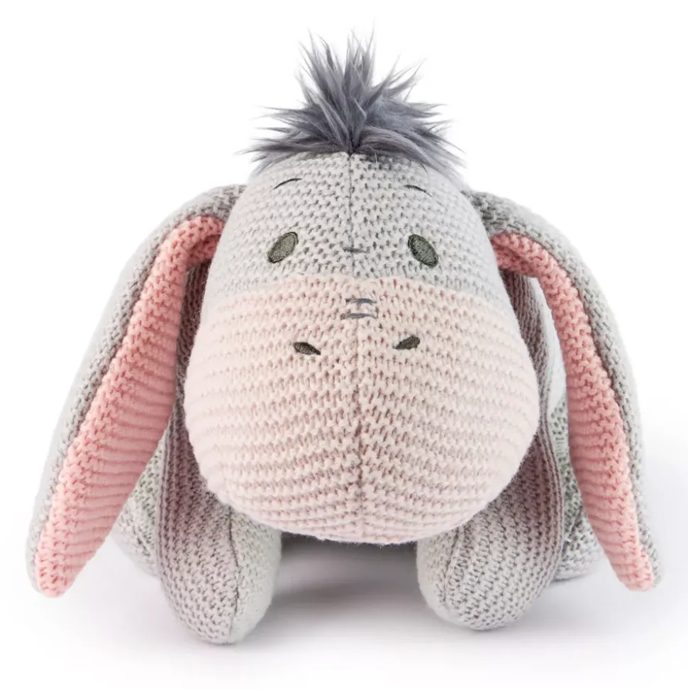 Spinmaster Peluche Bourriquet tricotée Disney GUND, Winnie l'Ourson, 38 cm