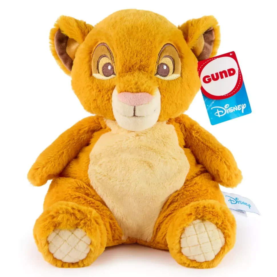 Spinmaster Peluche Simba Disney GUND Oh So Snuggly, Le Roi Lion, 31,5 cm