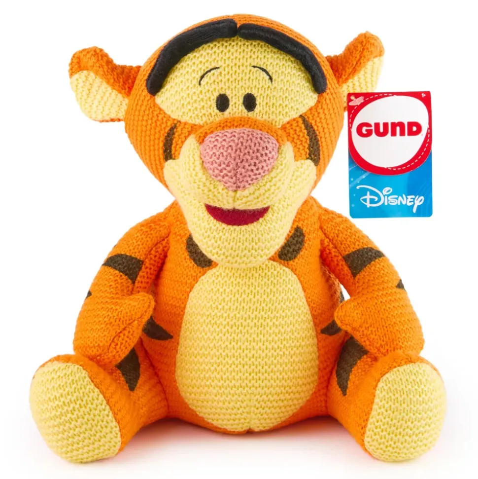 Spinmaster Peluche Tigrou tricotée Disney GUND, Winnie l'Ourson, 25,5 cm