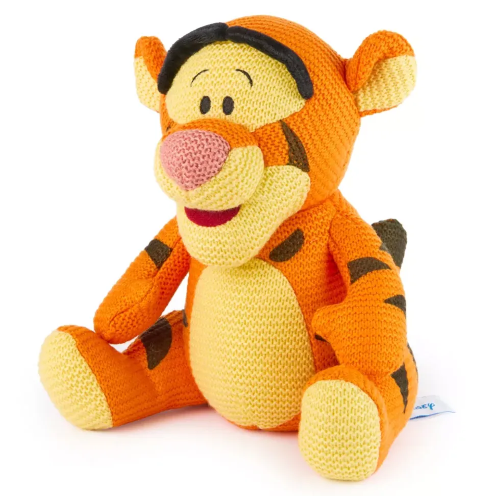 Spinmaster Peluche Tigrou tricotée Disney GUND, Winnie l'Ourson, 25,5 cm
