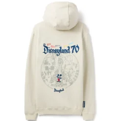 Sweat-shirt à capuche Mickey Mouse & Map Disneyland Resort 70th Anniversary pour adultes