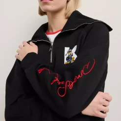 Sweat-shirt à demi-zip Disney x KARL LAGERFELD pour femmes