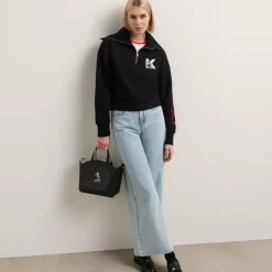 Sweat-shirt à demi-zip Disney x KARL LAGERFELD pour femmes