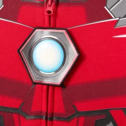 Sweat-shirt Iron Man à capuche et zip à l'avant pour enfants