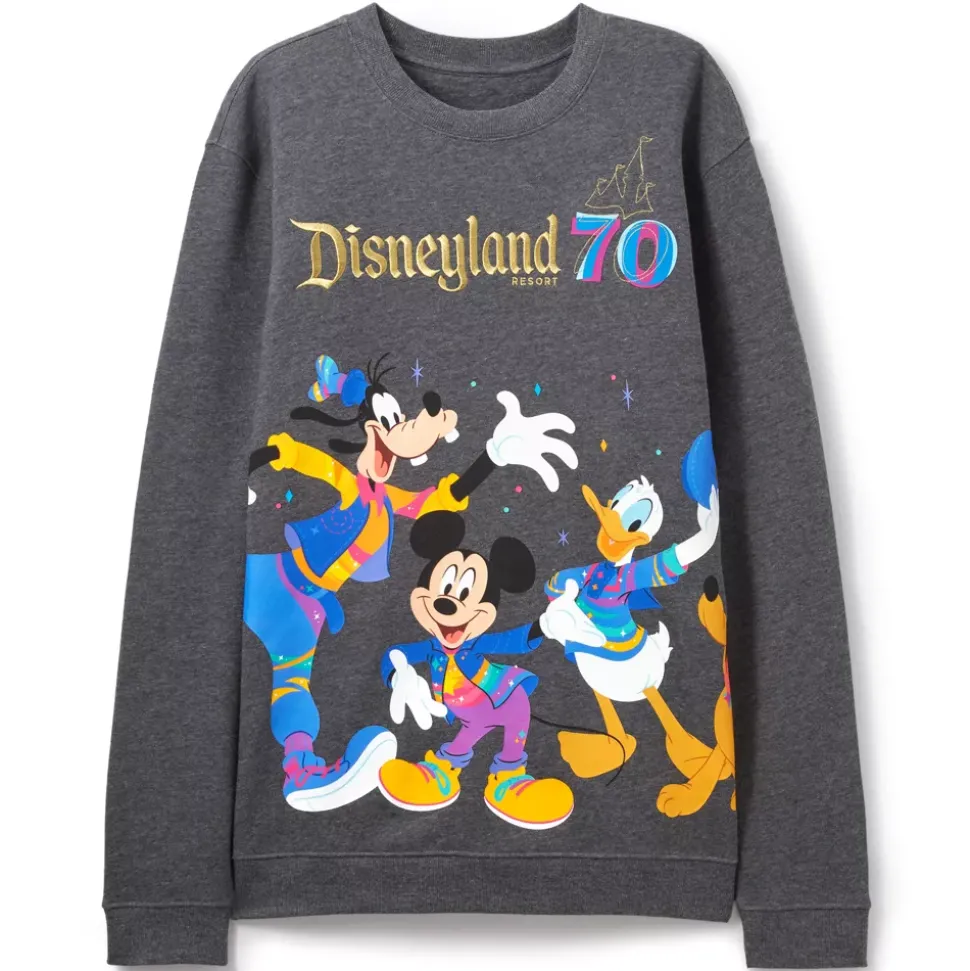 Sweatshirt Mickey Mouse et ses amis 70e anniversaire de Disneyland Resort pour adultes