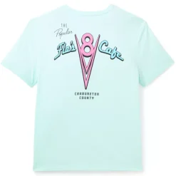 T-shirt Café V8 de Flo bleu pour adultes, Disney Pixar Cars