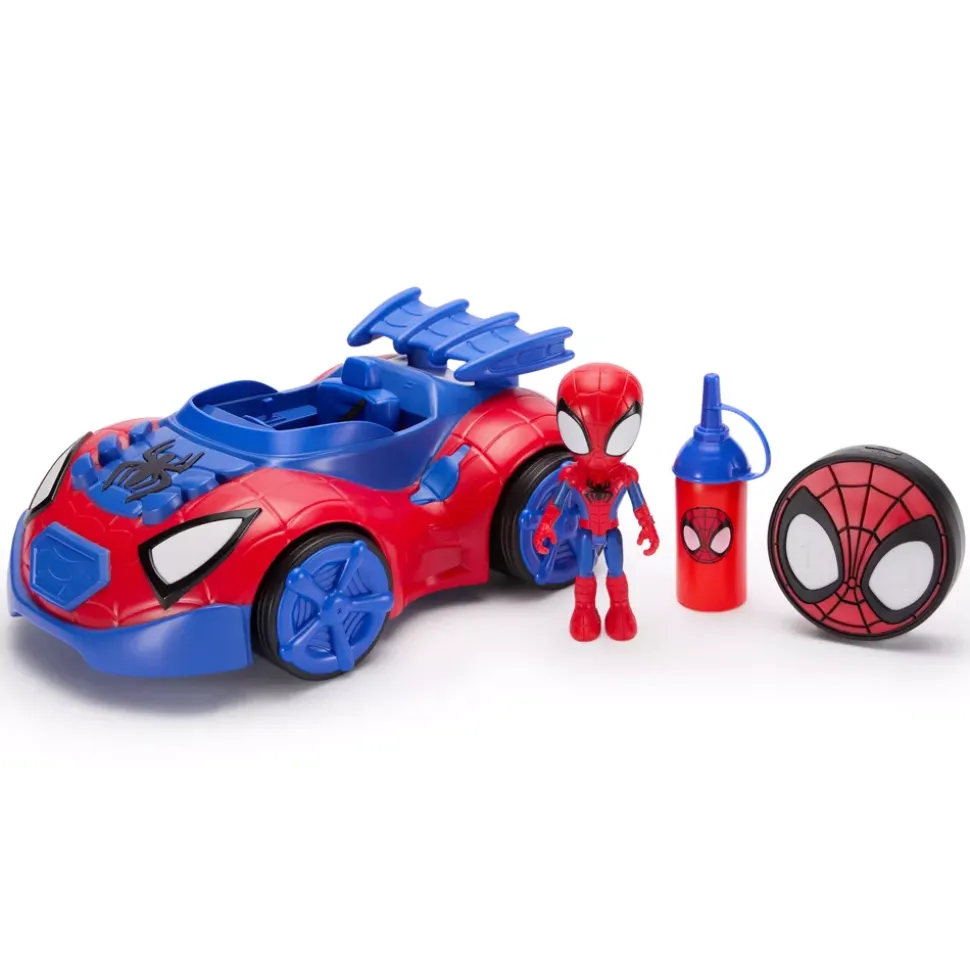 Voiture Spider-Man télécommandée à bulles